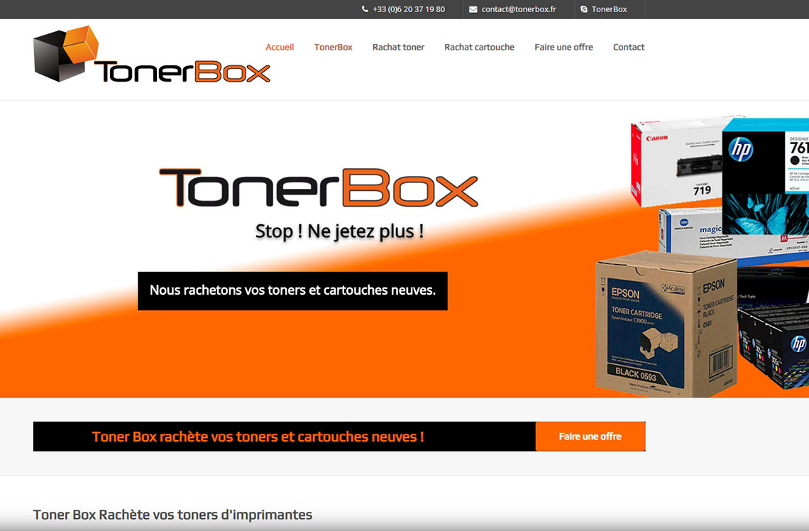 Toner Box Rachète vos cartouches toners d'imprimantes.